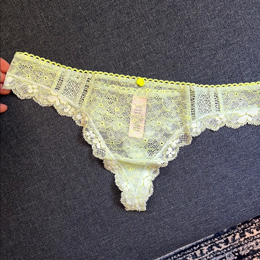 NEW Lace Trim Yellow Panties